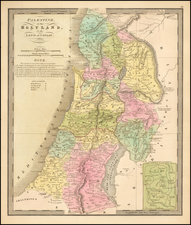 Holy Land Map By Jeremiah Greenleaf