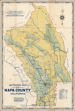 California Map By Charles F. Metsker