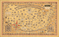 United States Map By Ernest Dudley Chase