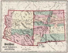 Southwest Map By O.W. Gray