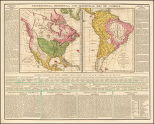 North America and South America Map By C.V. Lavoisne