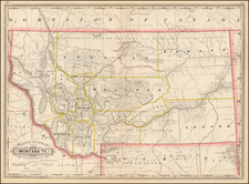 Plains and Rocky Mountains Map By George F. Cram