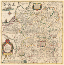 Poland, Russia, Ukraine and Baltic Countries Map By Willem Janszoon Blaeu / Hessel Gerritsz