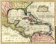 South, Southeast, Texas and Caribbean Map By John Gibson