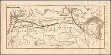 Midwest, Plains and Rocky Mountains Map By Jay Cooke & Co.