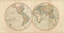 World and World Map By John Cary