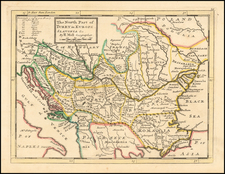 Romania, Balkans and Turkey Map By Herman Moll