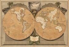 World and World Map By James Whittle  &  Robert Laurie