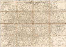 Czech Republic & Slovakia and Germany Map By Isaak Jakob von Petri