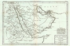 Asia and Middle East Map By Rigobert Bonne