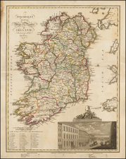 Ireland Map By John Stockdale