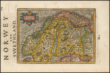 Scandinavia Map By Jodocus Hondius / Samuel Purchas