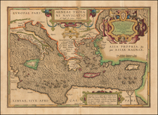 Italy, Turkey, Mediterranean, Turkey & Asia Minor and Greece Map By Abraham Ortelius