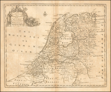 Netherlands Map By Emanuel Bowen