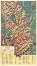 Rocky Mountains Map By McGill-Warner Co.