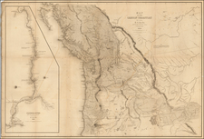 Rocky Mountains, California and Canada Map By Charles Wilkes