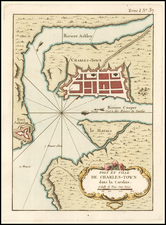 Southeast and South Carolina Map By Jacques Nicolas Bellin