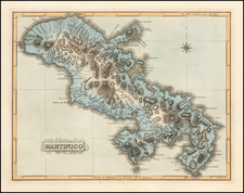 Caribbean Map By Fielding Lucas Jr.