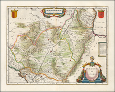 Spain Map By Willem Janszoon Blaeu