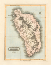 Caribbean Map By Fielding Lucas Jr.