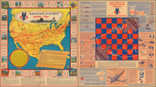 United States and Curiosities Map By Milton Bradley Company