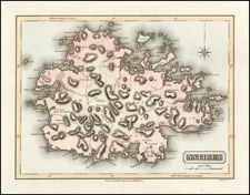 Caribbean Map By Fielding Lucas Jr.