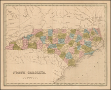 Southeast Map By Thomas Gamaliel Bradford