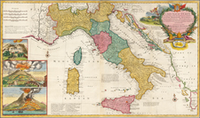 Italy Map By Herman Moll