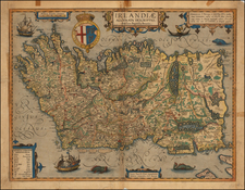 British Isles, Ireland and Balearic Islands Map By Abraham Ortelius / Johannes Baptista Vrients