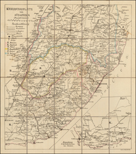 South Africa Map By A. Rain