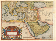 Turkey, Mediterranean, Middle East and Turkey & Asia Minor Map By Abraham Ortelius