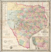 Texas Map By Jacob De Cordova