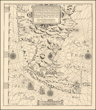 South America and Argentina Map By Pedro Teixeira / Diego Ramirez de Arellano