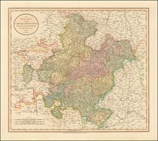 Germany Map By John Cary