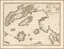 Polar Maps, Atlantic Ocean, Scandinavia and Canada Map By Nicolo Zeno