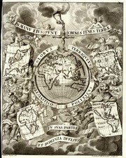 World, World and Eastern Hemisphere Map By Heinrich Scherer