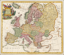Europe and Europe Map By John Senex