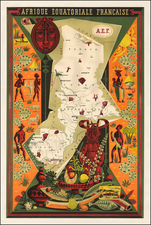 Africa, Africa, East Africa and West Africa Map By Alain Cornic