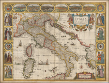 Balkans, Italy, Mediterranean and Balearic Islands Map By John Speed