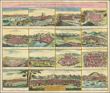 Central Asia & Caucasus and Middle East Map By Johann Baptist Homann