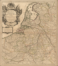 Netherlands Map By Pierre Du Val / Le Pere Placide de St. Helene