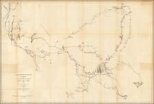 Texas Map By U.S. Army Corps of Topographical Engineer