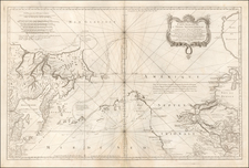 Polar Maps, Alaska, Russia in Asia, California and Canada Map By Jacques Nicolas Bellin