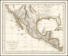 Texas, Plains, Southwest, Rocky Mountains, Mexico and California Map By Anonymous