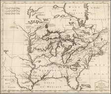 United States, Southeast, Midwest and Plains Map By J.F. Bernard