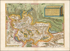 Switzerland Map By Abraham Ortelius