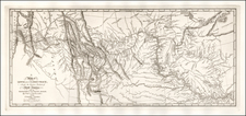 United States, Midwest, Plains, Southwest, Rocky Mountains and Canada Map By William Clark  &  Meriwether Lewis