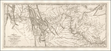 United States, Midwest, Plains, Southwest, Rocky Mountains and Canada Map By William Clark  &  Meriwether Lewis