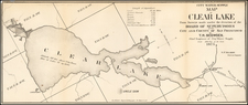 City Water Supply Map of Clear Lake From Surveys made under the direction of the Board of Supervisors of the City of San Francisco by T. R. Scowden, Chief Engineer of City Water Supply . . . 1875