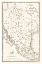 Texas, Southwest, Rocky Mountains and Mexico Map By Ambroise Tardieu